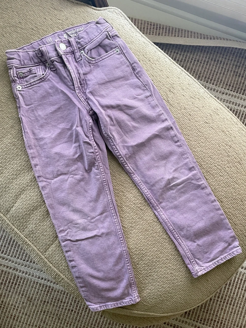 Gap kids 6 purple skinny jeans